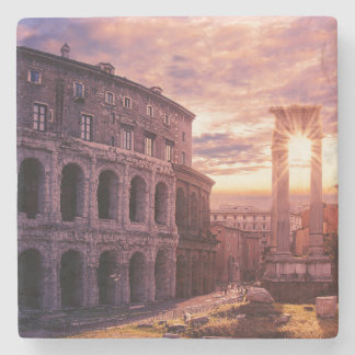 Zondag over het Colosseum van Rome in Rome Stenen Onderzetter