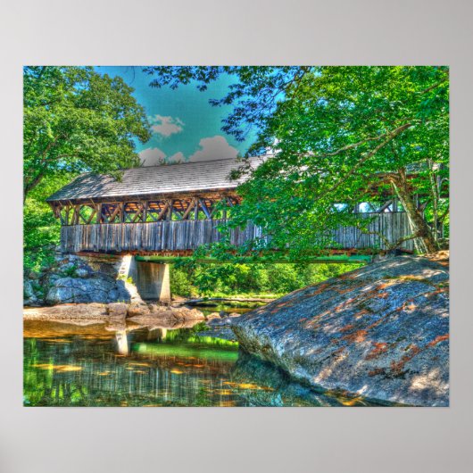 Zondag overdekte brug, Bethel, Maine Poster (Voorkant)