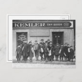 Zondag papier, 1909 briefkaart (Voorkant / Achterkant)