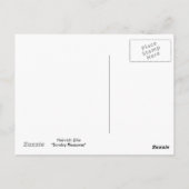 Zondag Plezier Briefkaart (Achterkant)