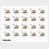 Zondag Reset | Miereneter Vierkante Sticker (Vel)