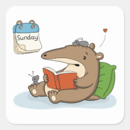 Zondag Reset | Miereneter Vierkante Sticker