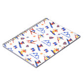 Zondag River Maine Ski Snowboard patroon Notitieboek (Linkerzijde)