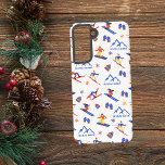 Zondag River Maine Ski Snowboard patroon Samsung Galaxy Hoesje<br><div class="desc">Een grappig winterskipatroon voor het skigebied Sunday River in Maine,  New England,  Verenigde Staten,  Noord-Amerika. Perfect cadeau-idee voor wintersportliefhebbers: ski,  snowboard,  freestyle,  skisprong,  langlaufen.</div>