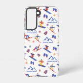 Zondag River Maine Ski Snowboard patroon Samsung Galaxy Hoesje (Achterkant)