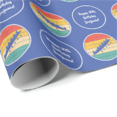 Zondag roodbruine herroeping van het team van de r cadeaupapier (Rol Hoek)