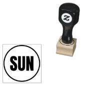 zondag rubberstempel (Gestempeld)