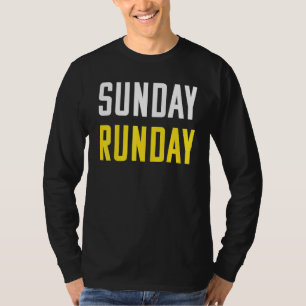 Zondag Runday Motivatie offerte voor hardlopen T-shirt