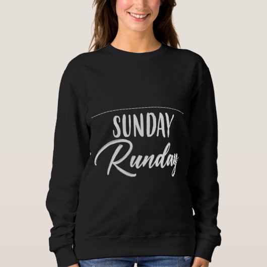 Zondag Runday Running Humor Trui (Voorkant)
