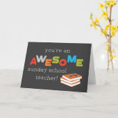 Zondag School Teacher Appreciation Day Geweldige Kaart (Gele Bloem)