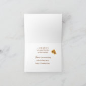 Zondag School Teacher Blessings bij Thanksgiving Kaart (Binnen)