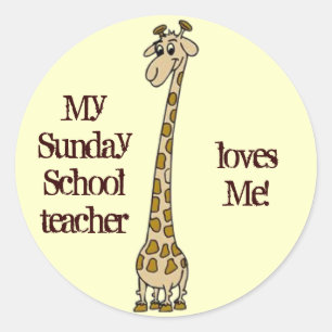 Zondag School Teacher Stickers