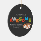 Zondag schoolleraar — Geweldige Keramisch Ornament (Rechts)