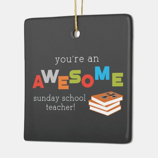 Zondag schoolleraar — Geweldige Keramisch Ornament (Links)