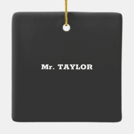 Zondag schoolleraar — Geweldige Keramisch Ornament (Achterkant)