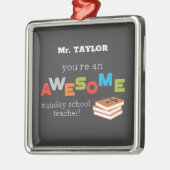 Zondag schoolleraar — Geweldige Metalen Ornament (Links)