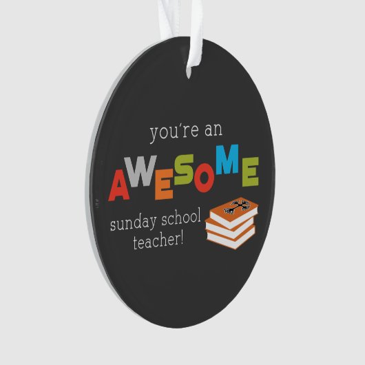 Zondag schoolleraar — Geweldige Ornament (voorkant)