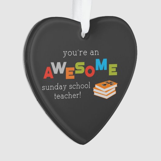 Zondag schoolleraar — Geweldige Ornament (voorkant)