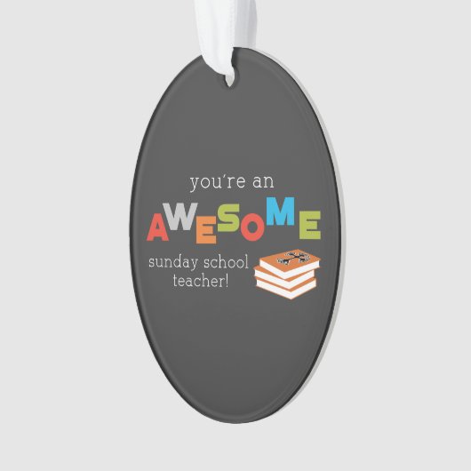 Zondag schoolleraar — Geweldige Ornament (voorkant)