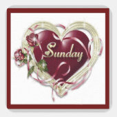 Zondag Sticker (Voorkant)