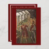 Zondag van de paralytische gebedskaart feestdagenkaart (Voorkant / Achterkant)