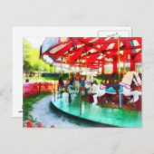 Zondag vanmiddag op de Carrousel Briefkaart (Voorkant / Achterkant)