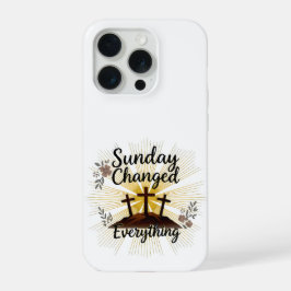 Zondag verandert Alles Christelijk telefoonhoesje iPhone 15 Pro Case