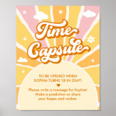 Zondag Verjaardag Party Meisje Time Capsule Poster (Voorkant)