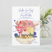 Zondag Verjaardagsfeestuitnodigingen Kaart (Staand voorkant)