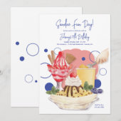 Zondag Verjaardagsfeestuitnodigingen Kaart (Voorkant / Achterkant)