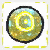 Zondag Vierkante Sticker (Voorkant)