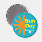 Zondag voor zonne-energie magneet (Voorkant / Achterkant)