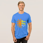 Zondag voor zonne-energie Tri-Blend shirt (Voorkant volledig)