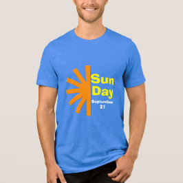 Zondag voor zonne-energie Tri-Blend shirt