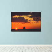 Zondag vuurtoren canvas afdruk (Insitu (Houten vloer))