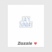 Zondag wazig, esthetische Sticker (Vel)