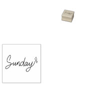Zondag weekdag journaal ontwerp rubberstempel (Gestempeld)