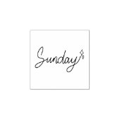 Zondag weekdag journaal ontwerp rubberstempel (Afrduk)