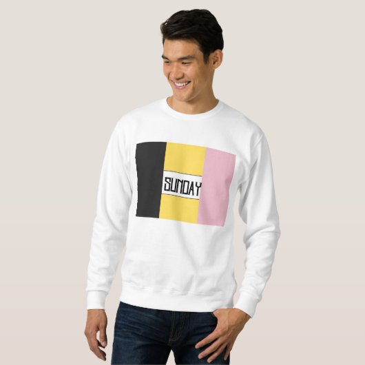 Zondag wekelijkse herinnering collectie sweatshirt (Voorkant volledig)