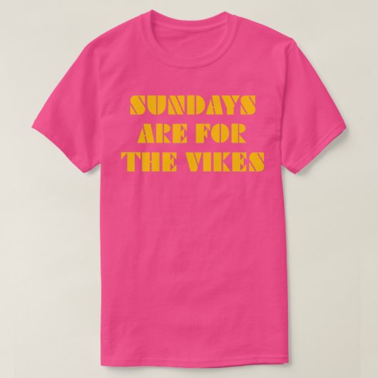 Zondag zijn er de Vikes 4 T-shirt (Design voorkant)