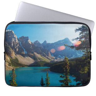 Zondag zomer Moraine Lake, Canada Laptop Sleeve
