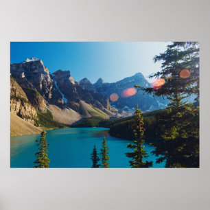 Zondag zomer   Moraine Lake, Canada Poster