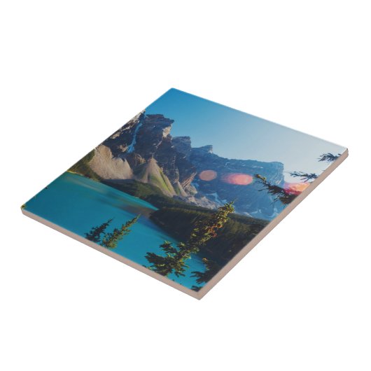 Zondag zomer | Moraine Lake, Canada Tegeltje (Zijkant)
