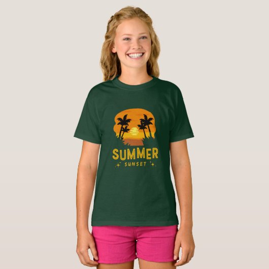 Zondag zomer t-shirt (Voorkant volledig)