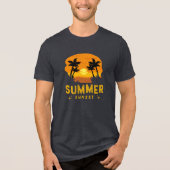 Zondag zomer Tri-Blend shirt (Voorkant)