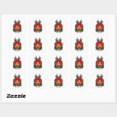 Zondag zomer vierkante sticker (Vel)