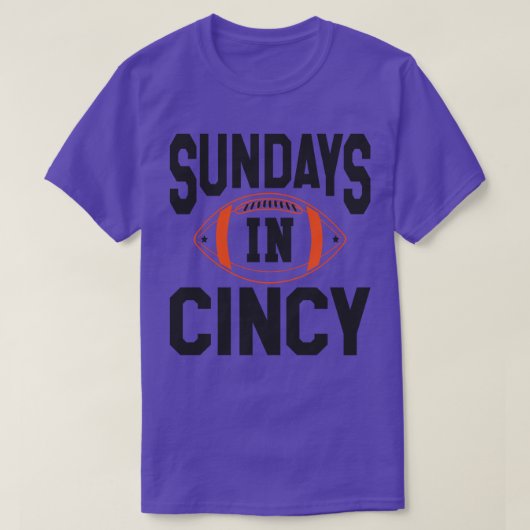 Zondagen in Cincy T-shirt (Design voorkant)