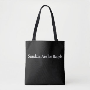 Zondagen zijn voor Bagels Boodschappentas   Schatt Tote Bag