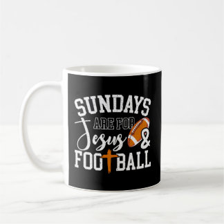 Zondagen zijn voor Jezus en Football Koffiemok