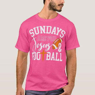 Zondagen zijn voor Jezus en Football T-shirt